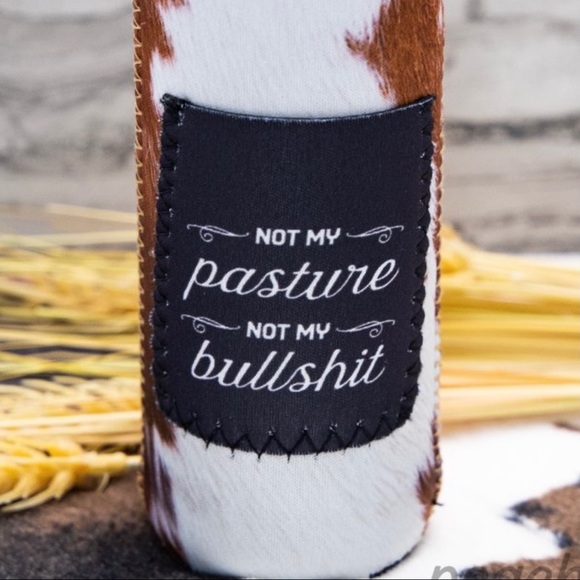 Skinny cowhide Koozie - Picture 1 of 1